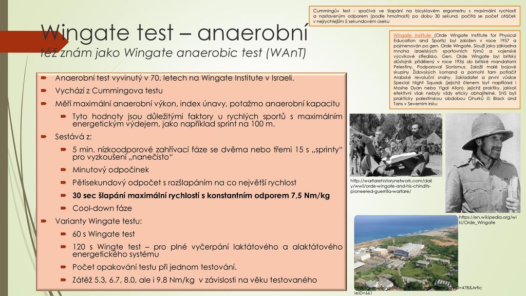 Wingate test Mgr Jan Horáček Mgr Michaela Kutálková ppt stáhnout